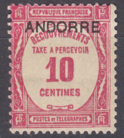 French Andorra Andorre 1931 Timbres-taxe Yvert#10 Mint Hinged (avec Charniere) - Ungebraucht