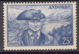 French Andorra Andorre 1944 Mi#137 Mint Hinged (avec Charniere) - Neufs