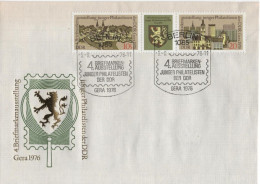 Germany Deutschland DDR 1976 FDC Briefmarkenausstellung Junger Philatelisten, Gera, Canceled In Berlin - 1971-1980