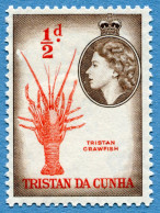 TRISTAN DA CUNHA - ½ Penny 1954 - Michel #14 * Rif. A-06 - Tristan Da Cunha