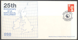 Great Britain - United Kingdom.   25 Anniversary Of UK North Sea Oil Development. OSO – Offshore Supplies Office. - Cartas & Documentos