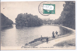 CHALONS-SUR-MARNE- LA FOURCHE DU CANAL - Châlons-sur-Marne