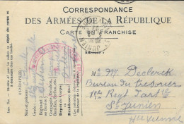 CORRESPONDANCE DES ARMEES DE LA REPUBLIQUE - CARTE EN FRANCHISE 1917 ( SECTION AUTOMOBILES D ORLEANS 45 LOIRET ) - Documenti