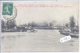CHALONS-SUR-MARNE- INONDATIONS 1910- INONDATION DES JARDINS- 22 JANVIER - Châlons-sur-Marne