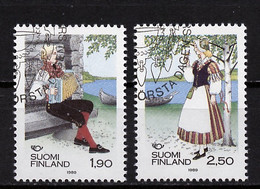 Finlande - Finnland - Finland 1989 Y&T N°1048 à 1049 - Michel N°1084 à 1085 (o) - Norden 89 - Gebraucht