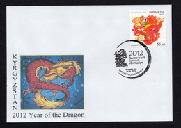 Kyrgyzstan 2012 Year Of The Dragon. FDC** - Kyrgyzstan