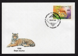 Kyrgyzstan 1998 Year Of The Tiger FDC - Kyrgyzstan