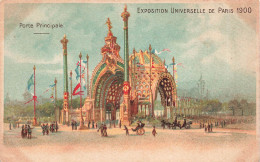 FRANCE - Paris - Exposition Universelle 1900 - Porte Principale - Carte Postale Ancienne - Exposiciones