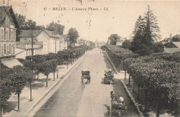 FRANCE - Melun - Vue Sur L'avenue Thiers - LL - Carte Postale Ancienne - Melun