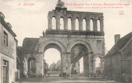 FRANCE - Autun - Porte Romaine Dite D'Arroux - Monument Historique - Carte Postale Ancienne - Autun