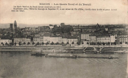 FRANCE - Macon - Les Quais Nord Et Du'Breuil - Carte Postale Ancienne - Macon
