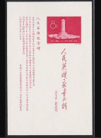 China Stamp 1958 C47M Monument Of People's Hero S/S MNH Stamps - Neufs