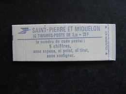 Saint Pierre Et Miquelon: TB Carnet N° C464, Neuf XX. - Booklets