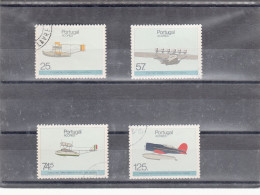 Portugal, Os Açores Na História Da Aviação, 1987, Mundifil Nº 1820 A 1823 Used - Usado