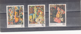 Portugal, Pintura Portuguesa Do Sec. XX, 1988, Mundifil Nº 1851 A 1853 Used - Oblitérés