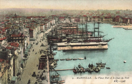 FRANCE - Marseille - Le Vieux Port Et Le Quai Du Port - Carte Postale Ancienne - Old Port, Saint Victor, Le Panier