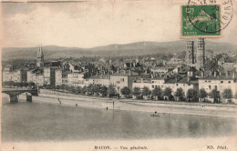 FRANCE -Macon - Vue Générale - Cours D'eau - Carte Postale Ancienne - Macon