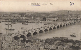 FRANCE - Bordeaux - Vue Sur Le Pont - C.B - LL  - Carte Postale Ancienne - Bordeaux