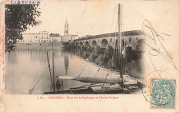 FRANCE - Libourne - Pont Sur La Dordogne Et Clocher Saint Jean - Carte Postale Ancienne - Libourne