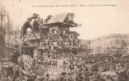 FRANCE - Nice - Carnaval De Nice XLII - Char Concours De Bridge - Animé - Carte Postale Ancienne - Carnaval