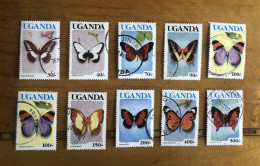Uganda 1991 Buttefly Selection Fine Used - Ouganda (1962-...)