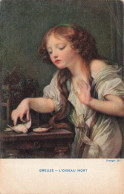 ILLUSTRATION - Jean-Baptiste Greuze - L'oiseau Mort - Carte Postale Ancienne - Sonstige & Ohne Zuordnung