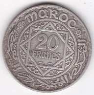 Maroc Protectorat Français. 20 Francs AH 1352 1933, Mohammed V , En Argent, Lec# 271 - Marocco