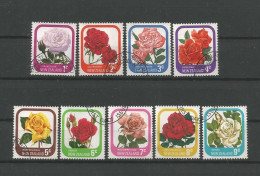 New Zealand 1975-79 Roses  Y.T. 645/653 (0) - Used Stamps