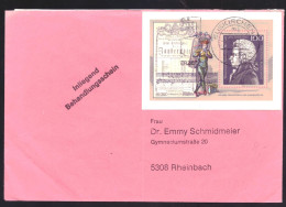 BRD / Deutschland / Duitsland / Germany Block 26 On Envelop (1991) - Sobres Privados - Usados