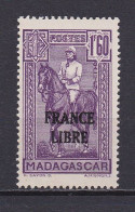 MADAGASCAR 1942 TIMBRE N°250 NEUF** FRANCE LIBRE - Neufs