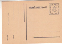 Suède - Carte Postale Militaire De 1929 - Entier Postal - - Militares