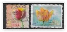 Suède 2019 N°3237/3238 Oblitérés Fleurs - Used Stamps