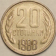 Bulgaria - 20 Stotinki 1988, KM# 88 (#3281) - Bulgarie
