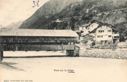 [-5%] SUISSE - Viège - Vue Du Pont Sur La Viège - Carte Postale Ancienne - Viège