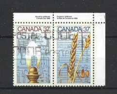 Canada 1988 Science & Technology Pair Y.T. 1048/1049 (0) - Oblitérés