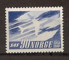 Norwegen 1961, Nr. 451, NORDEN: Tag Des Nordens; 10 Jahre Fluggesellschaft SAS, Postfrisch (mnh) ** - Unused Stamps