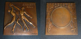 Médaille Bronze- BASKET-BALL  - Signé, MORLON - Kleding, Souvenirs & Andere