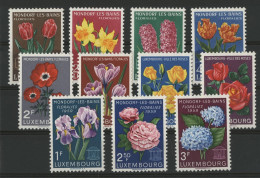 LUXEMBOURG 3 Séries FLEURS FLOWERS N° 490 à 493 + 506 à 509 + 564 à 566 Neufs ** (MNH) - Ongebruikt