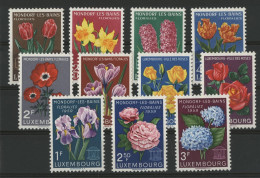 LUXEMBOURG 3 Séries FLEURS FLOWERS N° 490 à 493 + 506 à 509 + 564 à 566 Neufs ** (MNH) - Nuevos