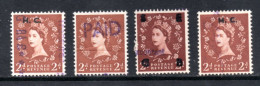 UK, GB, Great Britain, Various Overprints - Ortsausgaben