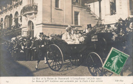 FAMILLES ROYALES - Le Roi Et La Reine De Danemark à Longchamp - Carte Postale Ancienne - Koninklijke Families