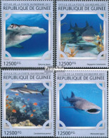 Guinea 12176-12179 (kompl. Ausgabe) Postfrisch 2017 Haie - Guinée (1958-...)