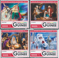 Guinea 12026-12029 (kompl. Ausgabe) Postfrisch 2016 Weihnachten - Guinée (1958-...)