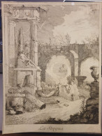 Gravure - La Stangua (Paysage Avec Des Monuments Antiques) - Prenten & Gravure