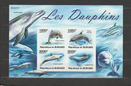 Burundi 2011 Dolphins / Les Dauphins S/S Imperforate / ND  MNH/** - Dolphins