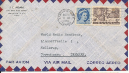 Canada Air Mail Cover Sent To Denmark Vancouver 14-3-1955 (the Cover Is Damaged At The Bottom By Opening) - Luftpost
