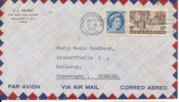 Canada Air Mail Cover Sent To Denmark Vancouver 14-3-1955 (the Cover Is Damaged At The Bottom By Opening) - Airmail