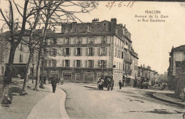 FRANCE - Macon - Avenue De La Gare Et Rue Gambetta - Carte Postale Ancienne - Macon