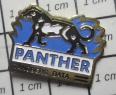 615A Pin's Pins / Beau Et Rare / INFORMATIQUE / PANTHER TANDBERG DATA PANTHERE NOIRE - Computers