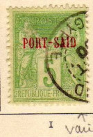 Port-Said (1899) -   5 C. Timbres De France Surcharges -  Type I - Oblitere - Gebraucht